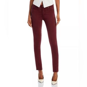 AG “Super Skinny Ankle” Burgundy Jeans